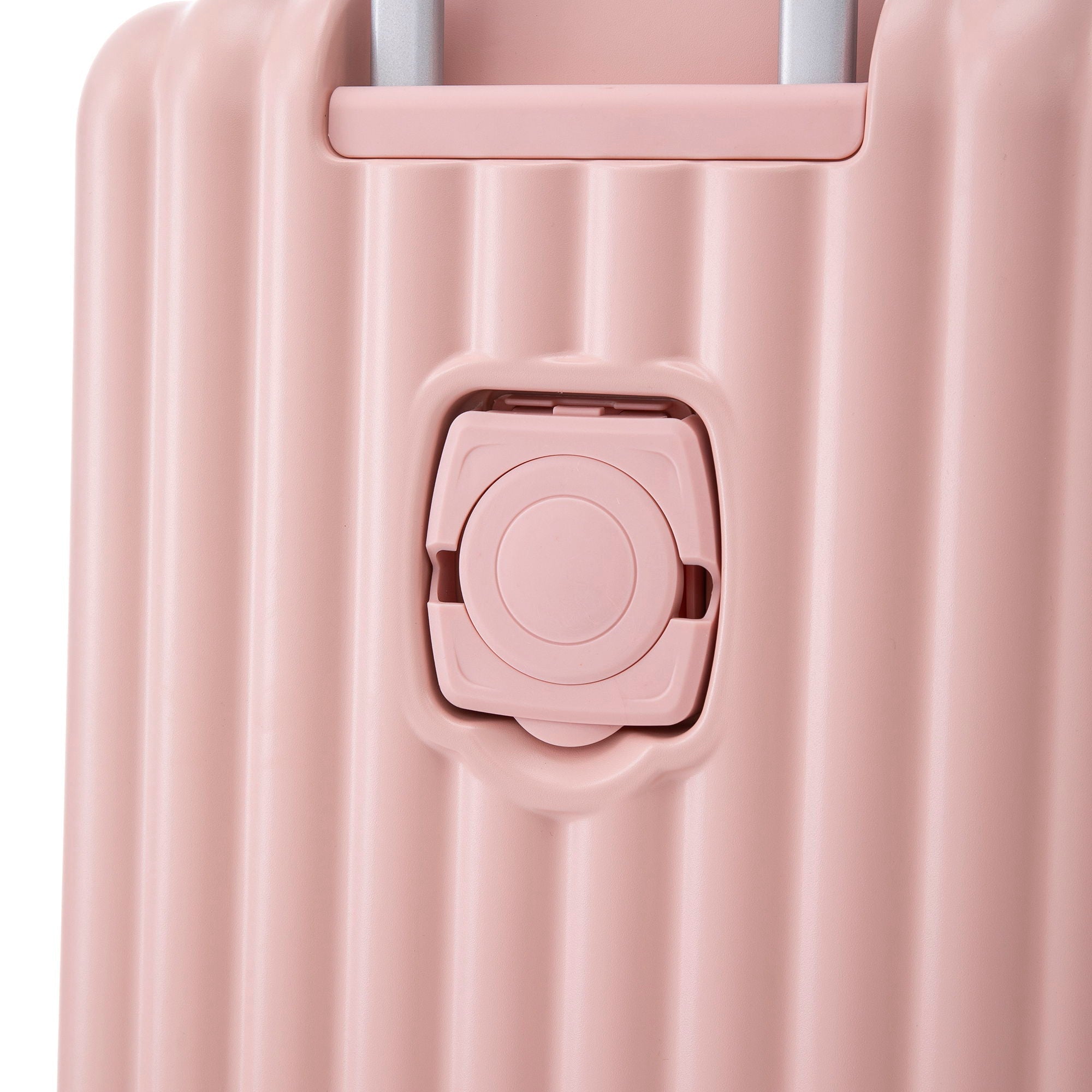 Set Spinner Wheel Luggage, Carry On Suitcase, With Cup Holder & USB Port & Phone Holder