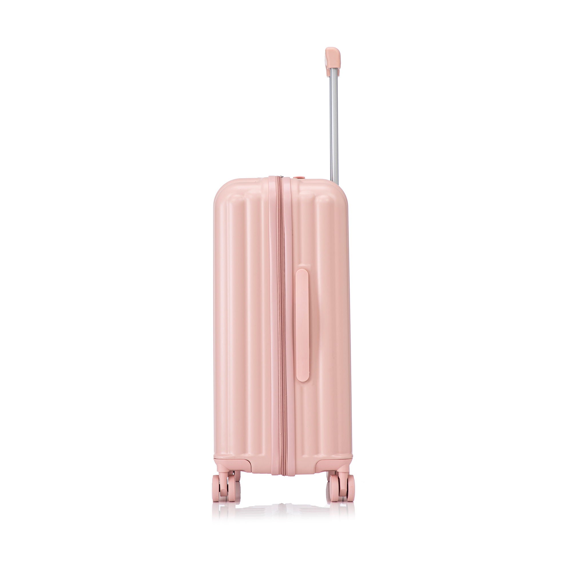 Set Spinner Wheel Luggage, Carry On Suitcase, With Cup Holder & USB Port & Phone Holder