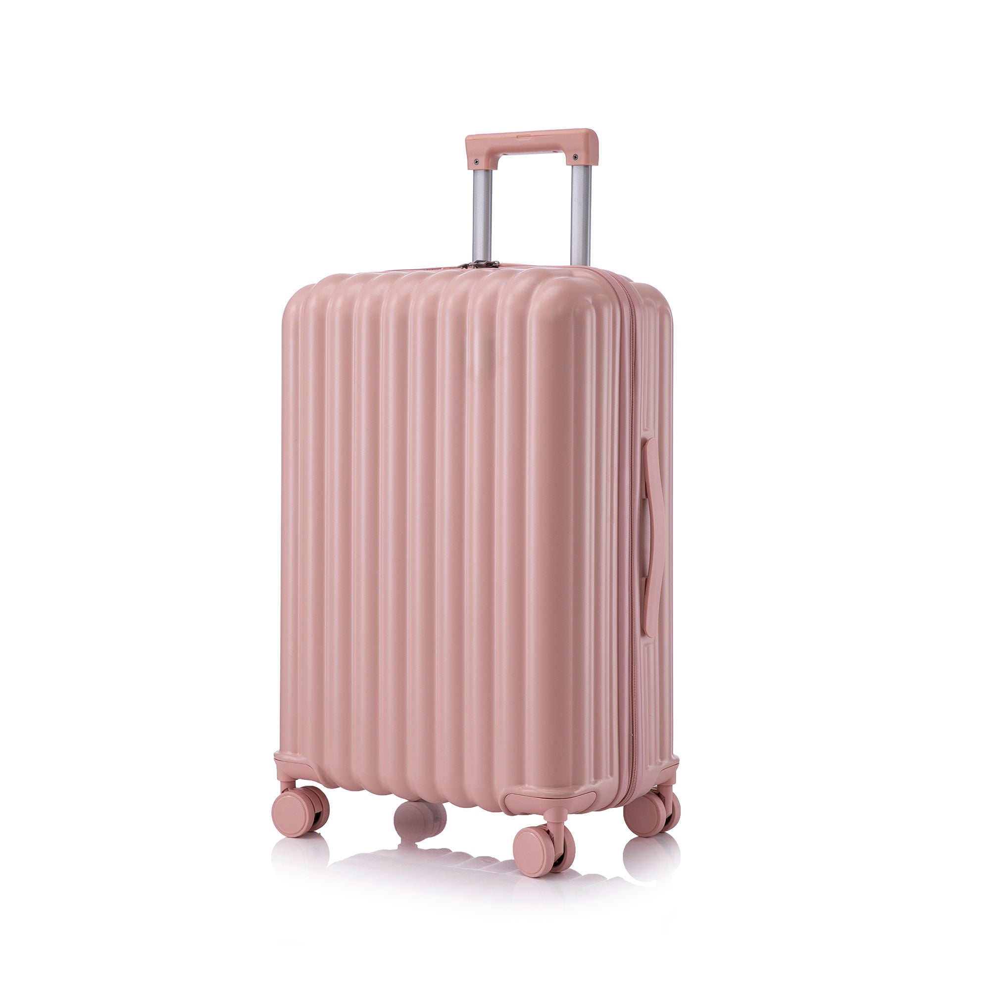Set Spinner Wheel Luggage, Carry On Suitcase, With Cup Holder & USB Port & Phone Holder