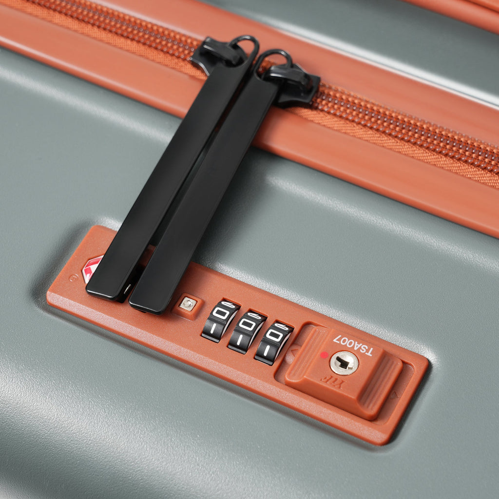 Deluxe 5-Piece Hard-Side Luggage Set with USB and TSA Locks