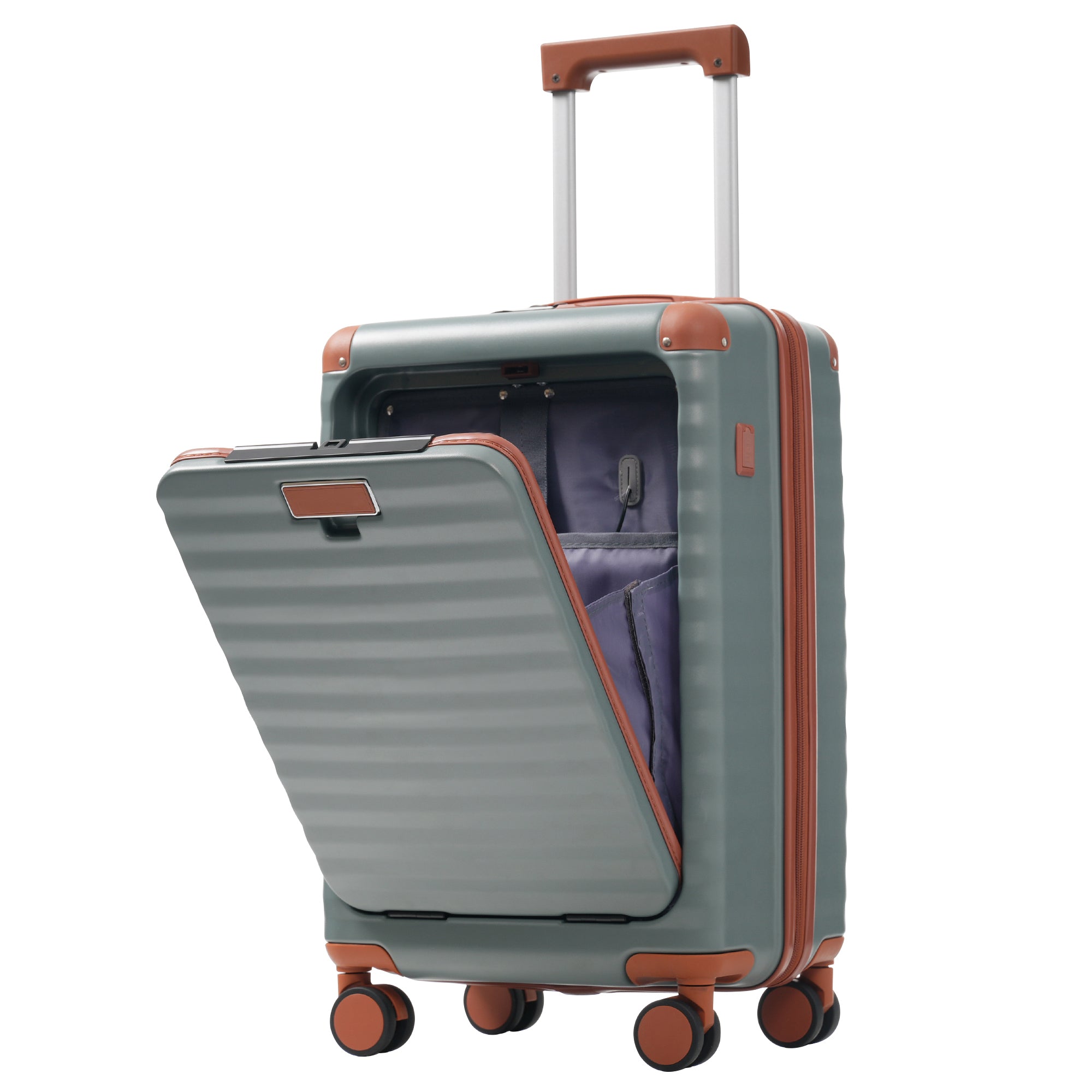 Deluxe 5-Piece Hard-Side Luggage Set with USB and TSA Locks