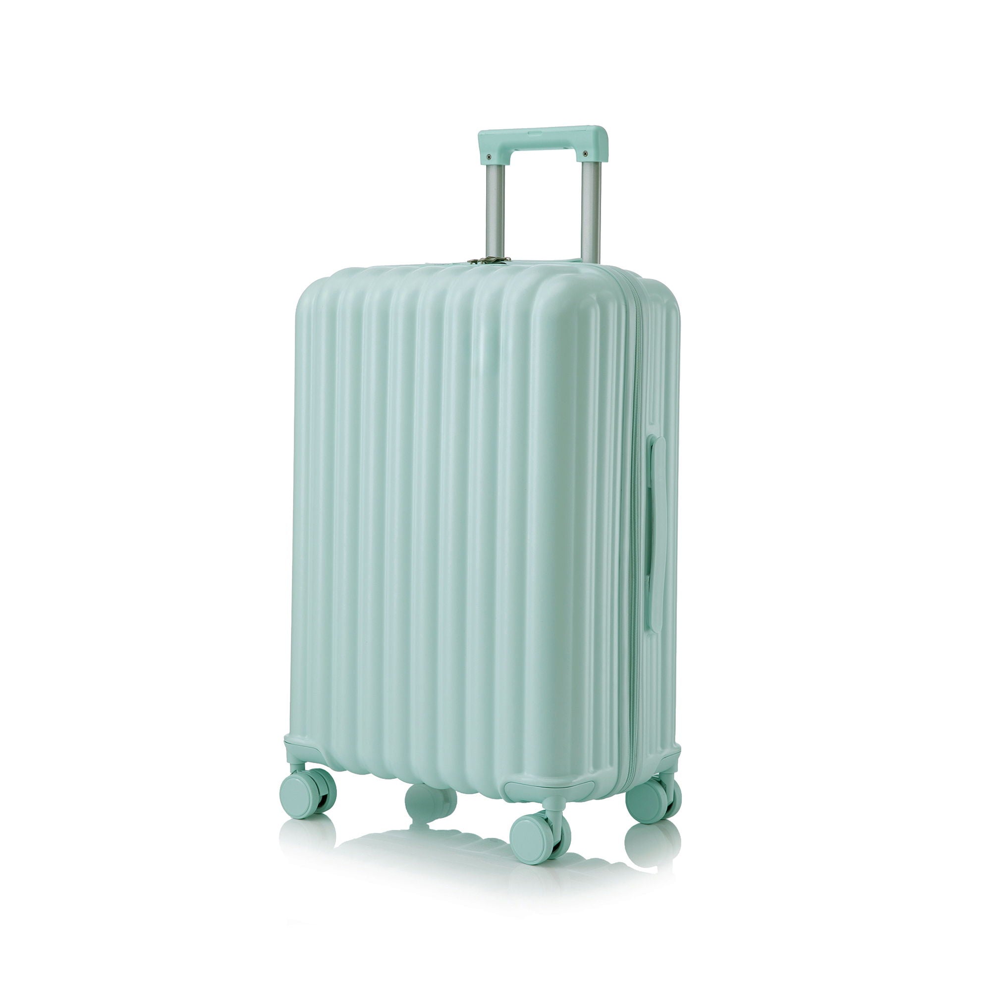 Set Spinner Wheel Luggage, Carry On Suitcase, With Cup Holder & USB Port & Phone Holder