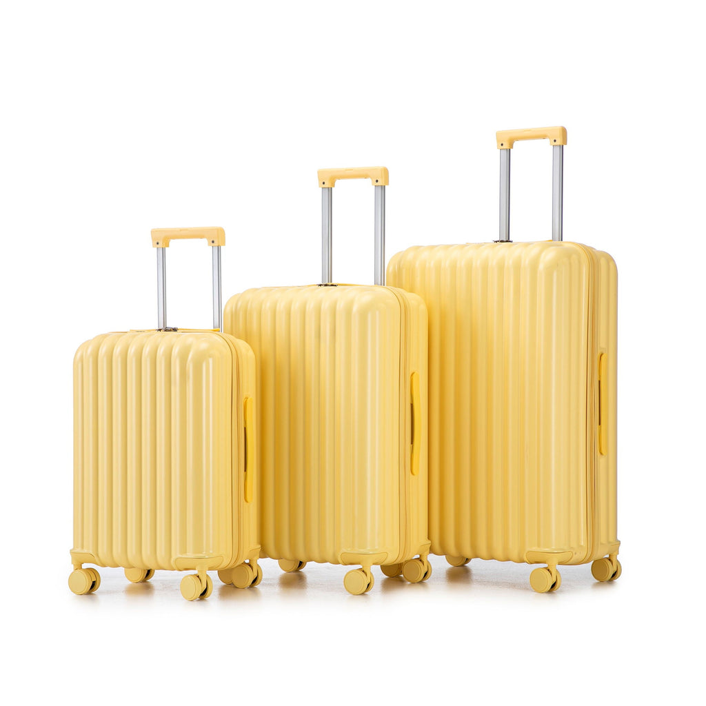 Set Spinner Wheel Luggage, Carry On Suitcase, With Cup Holder & USB Port & Phone Holder