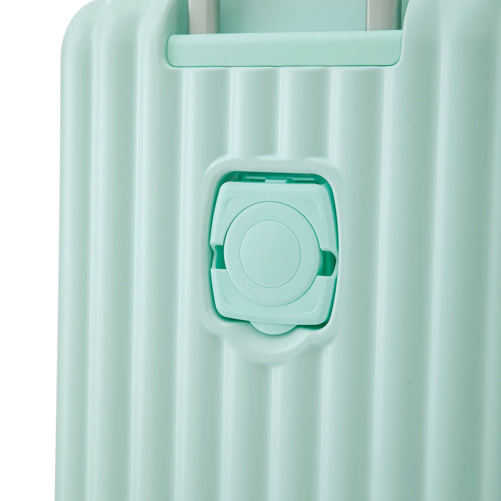 Set Spinner Wheel Luggage, Carry On Suitcase, With Cup Holder & USB Port & Phone Holder
