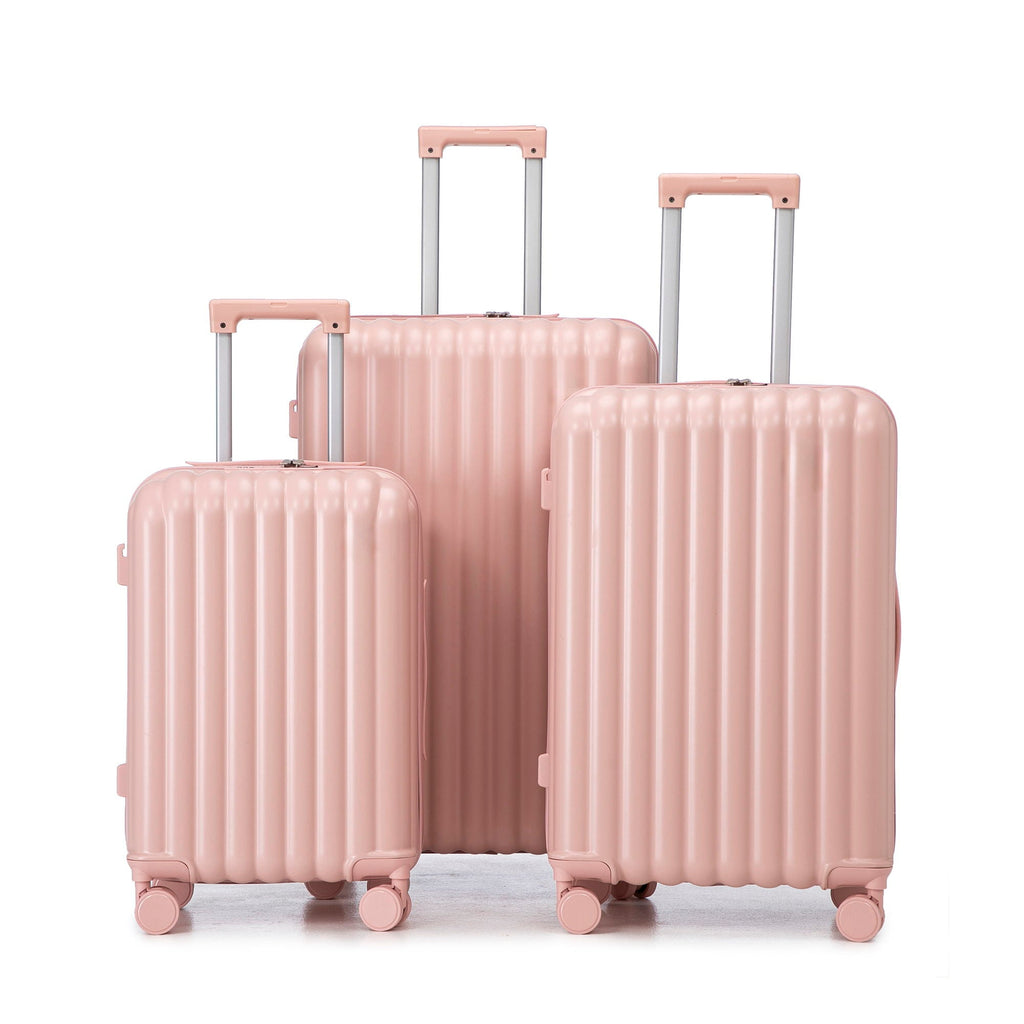 Set Spinner Wheel Luggage, Carry On Suitcase, With Cup Holder & USB Port & Phone Holder