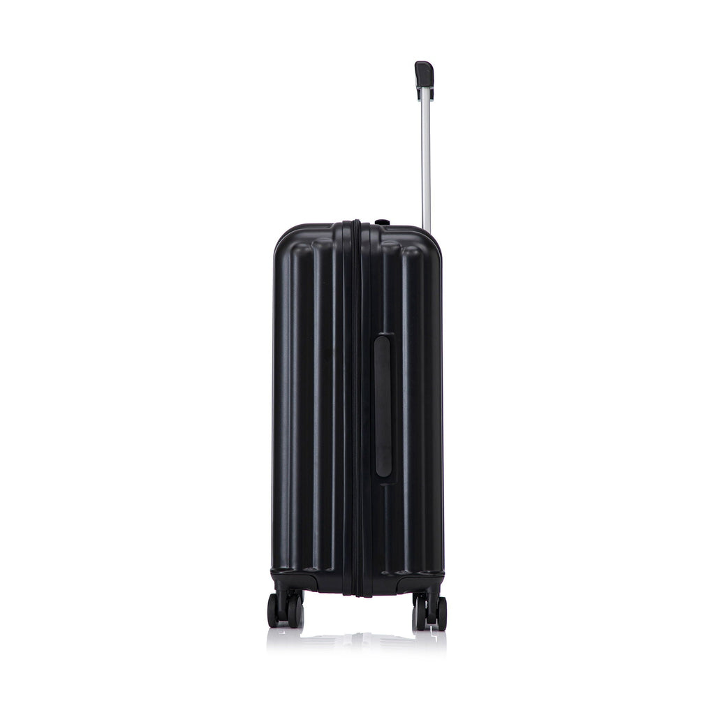 Set Spinner Wheel Luggage, Carry On Suitcase, With Cup Holder & USB Port & Phone Holder
