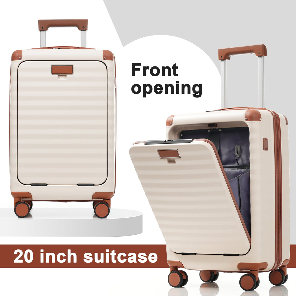 Deluxe 5-Piece Hard-Side Luggage Set with USB and TSA Locks