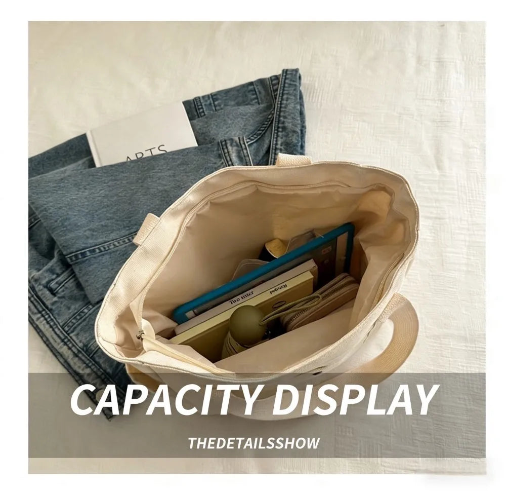 Classic Canvas Shoulder Bag