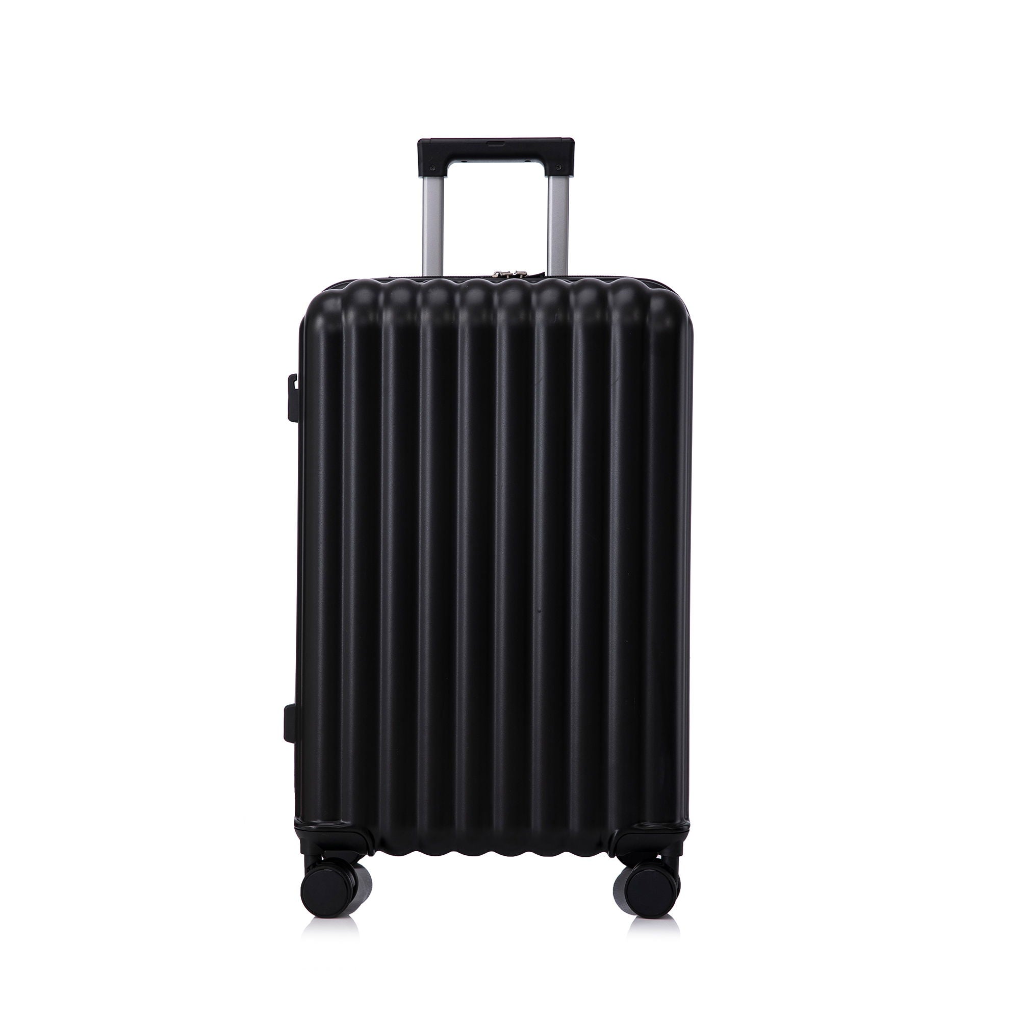 Set Spinner Wheel Luggage, Carry On Suitcase, With Cup Holder & USB Port & Phone Holder