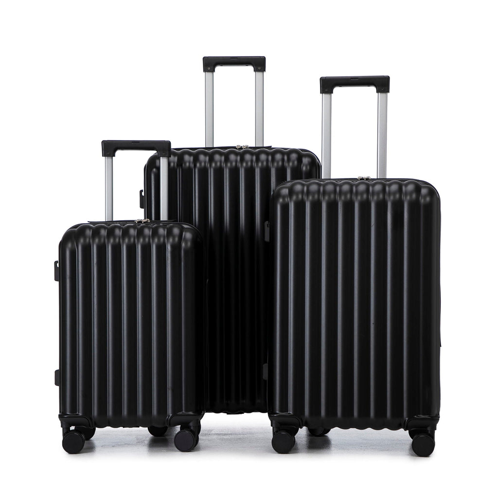 Set Spinner Wheel Luggage, Carry On Suitcase, With Cup Holder & USB Port & Phone Holder
