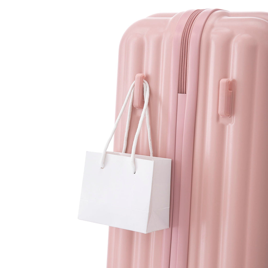 Set Spinner Wheel Luggage, Carry On Suitcase, With Cup Holder & USB Port & Phone Holder