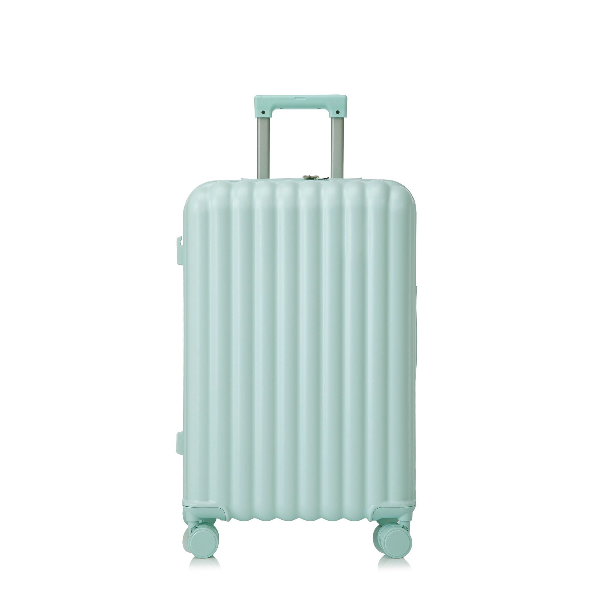 Set Spinner Wheel Luggage, Carry On Suitcase, With Cup Holder & USB Port & Phone Holder