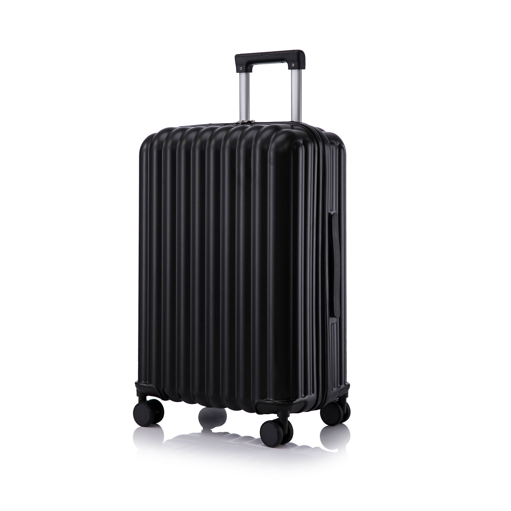 Set Spinner Wheel Luggage, Carry On Suitcase, With Cup Holder & USB Port & Phone Holder