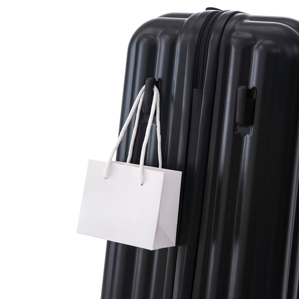 Set Spinner Wheel Luggage, Carry On Suitcase, With Cup Holder & USB Port & Phone Holder