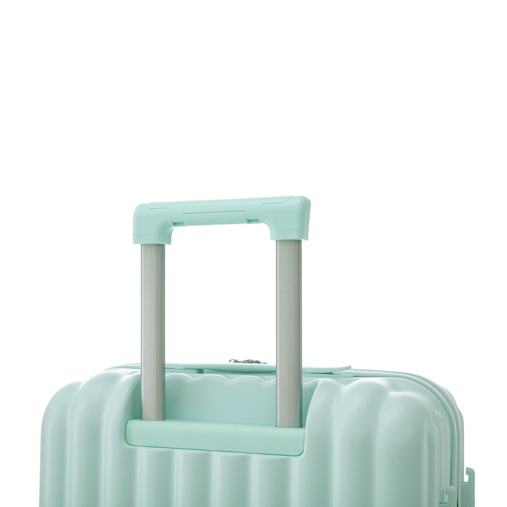 Set Spinner Wheel Luggage, Carry On Suitcase, With Cup Holder & USB Port & Phone Holder