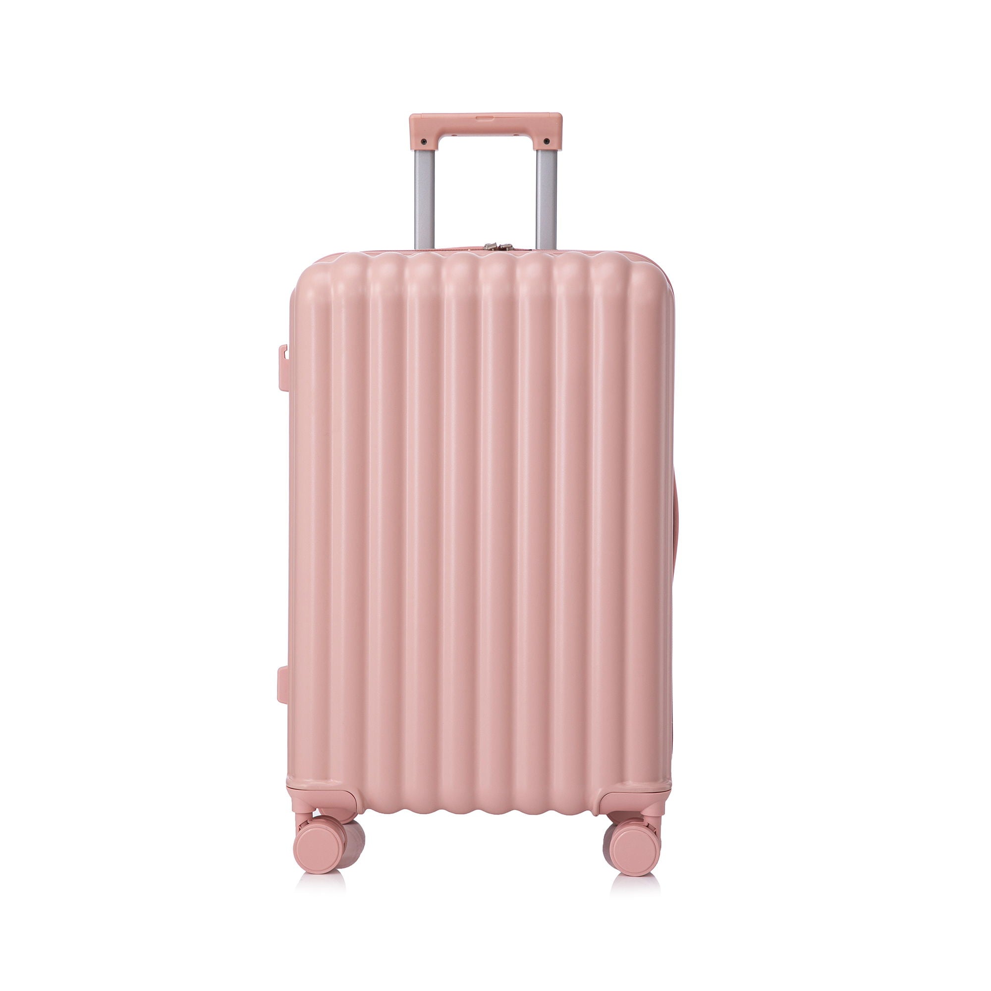 Set Spinner Wheel Luggage, Carry On Suitcase, With Cup Holder & USB Port & Phone Holder